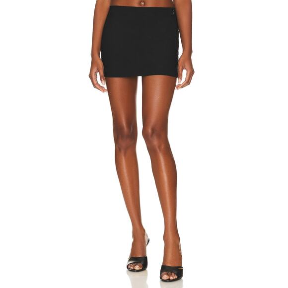 Nbd 'Carina' Black Rayon Mini Skirt Size XS